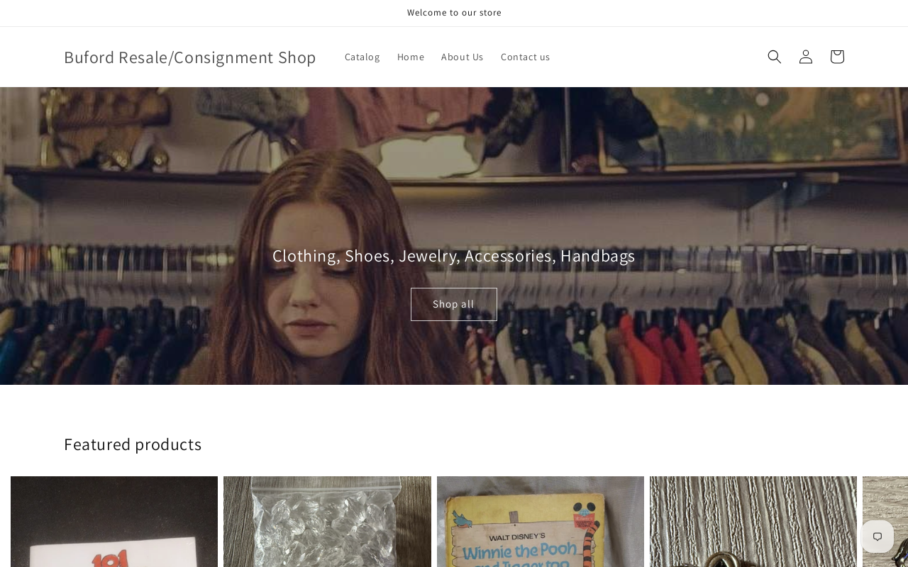 Buford Resale & Consignment Shop website preview