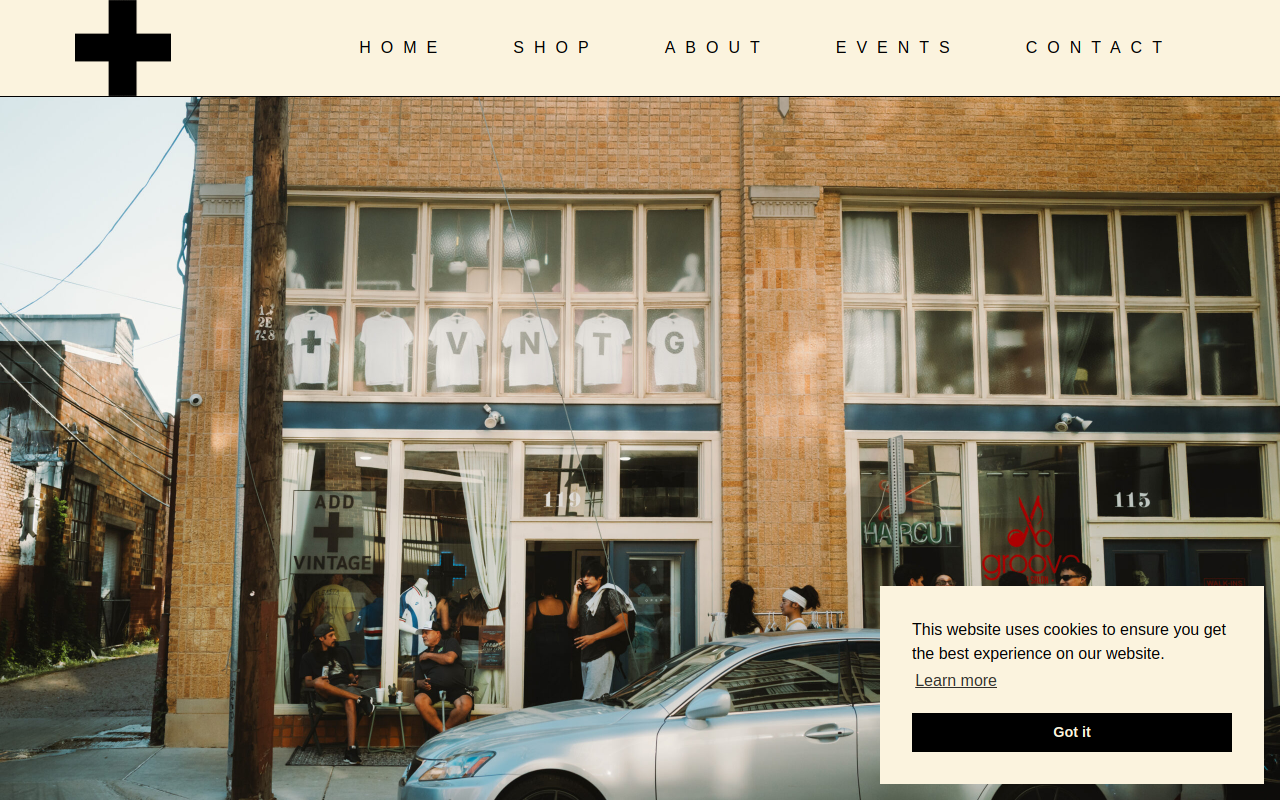 Add Vintage website preview