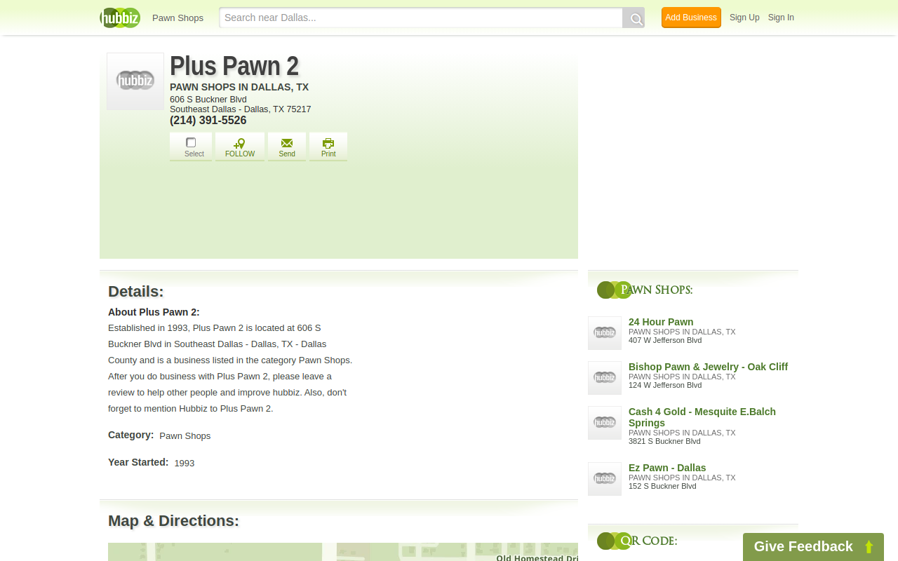 Plus Pawn 2 website preview