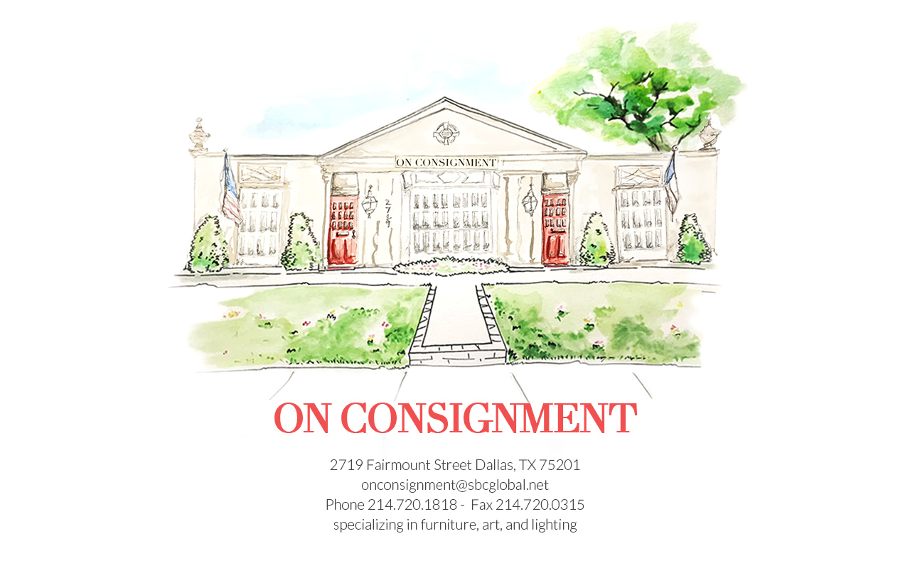 On Consignment website preview