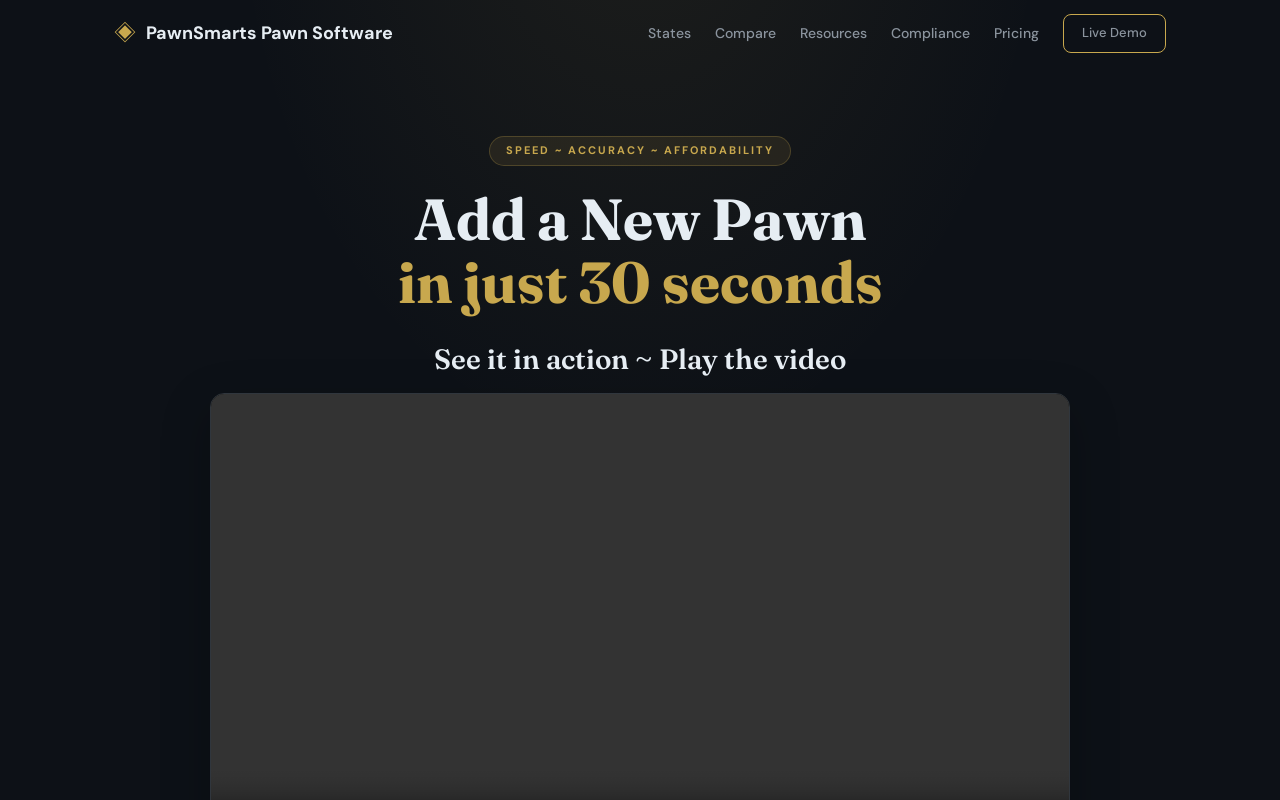 Pawnbroker Pawn Shop Software website preview