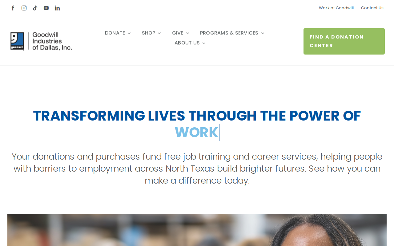 Goodwill Thrift Store & Donation Center website preview