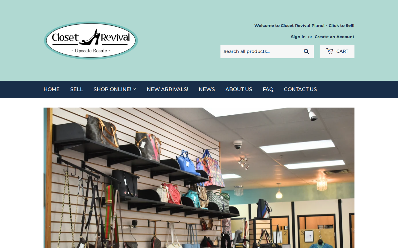 Closet Revival Inc. website preview