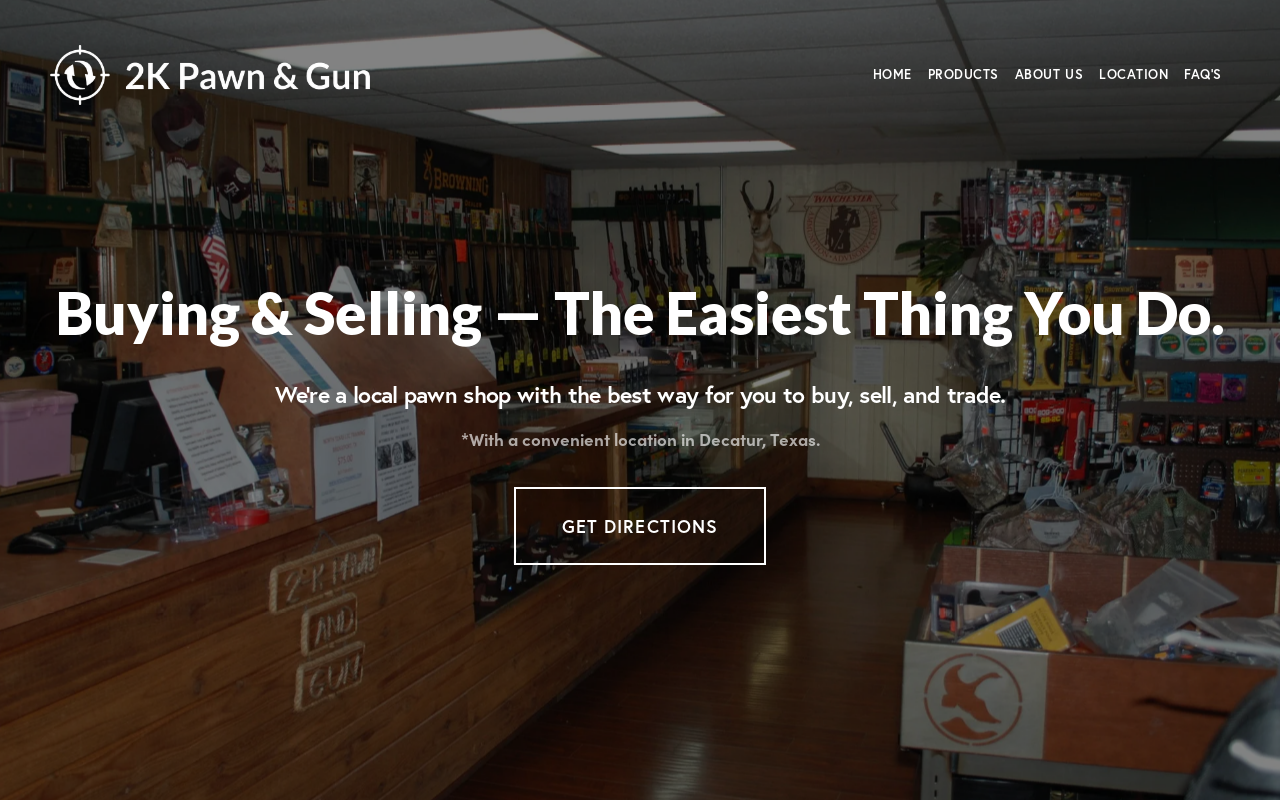 2K Pawn & Gun Shop website preview
