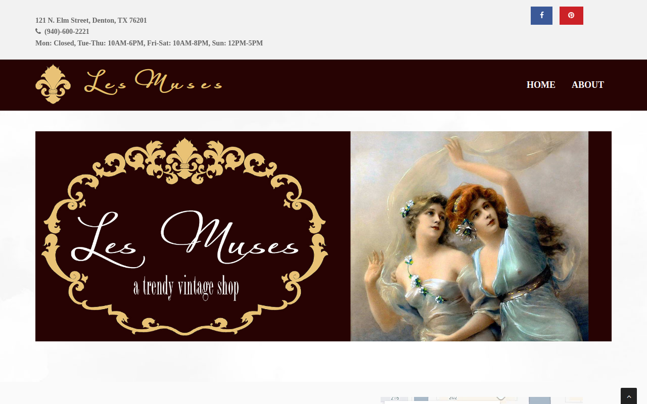 Les Muses Antiques website preview