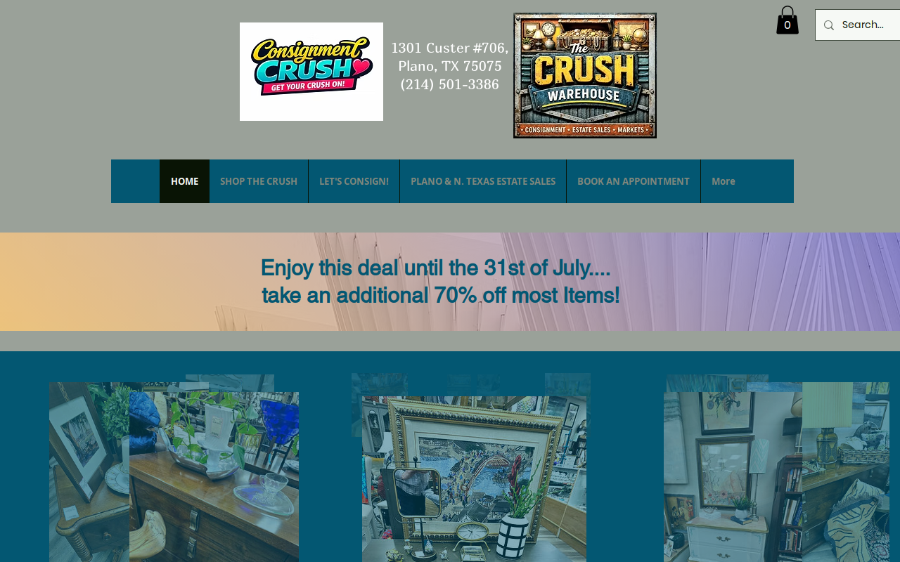 Consignment Crush website preview