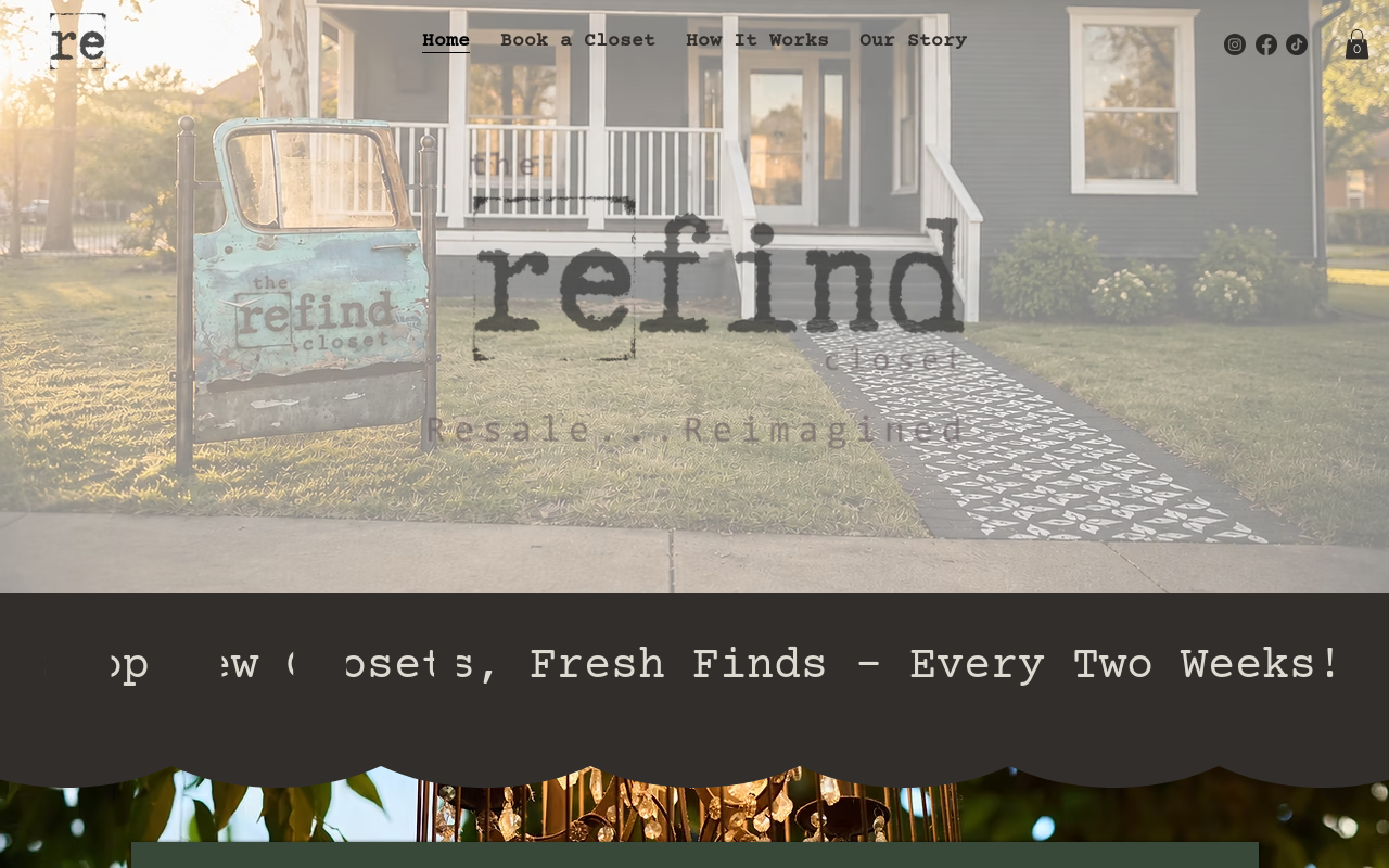 The Refind Closet website preview