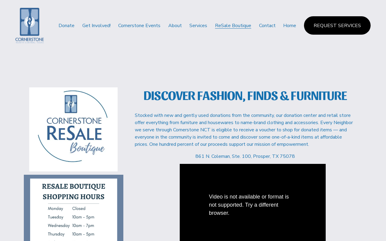 Cornerstone ReSale Boutique website preview