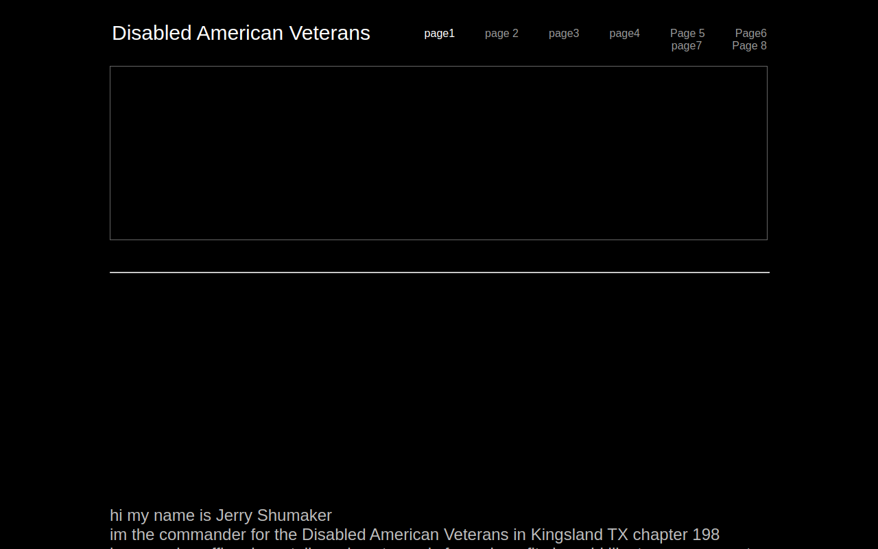 Disabled American Veterans website preview
