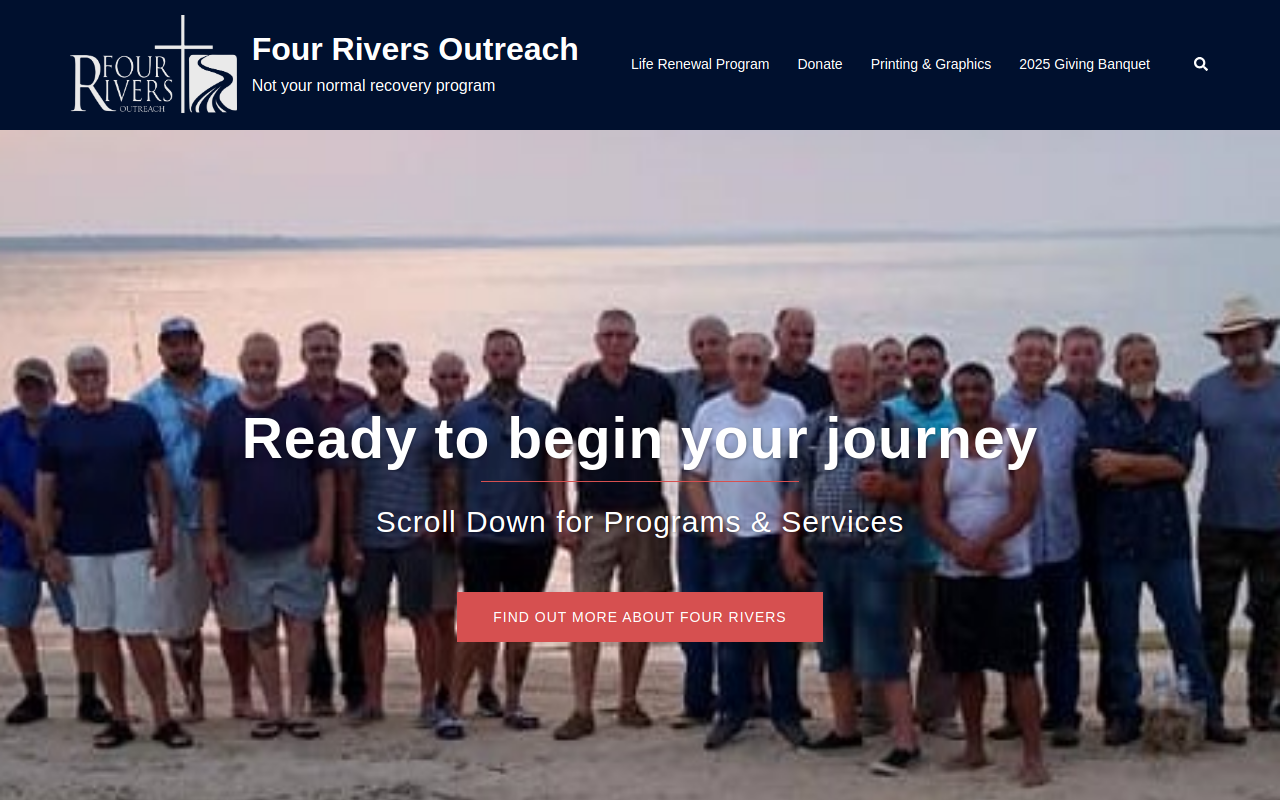 Four Rivers Outreach Thrift Shop website preview