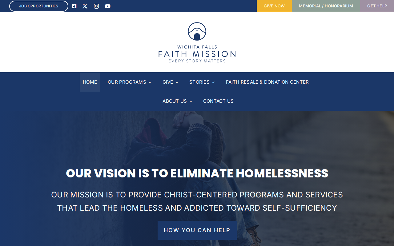 Faith Resale & Donation Center benefitting Faith Mission & Faith Refuge website preview