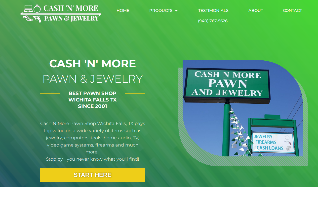 Cash N More Pawn & Jewelry website preview
