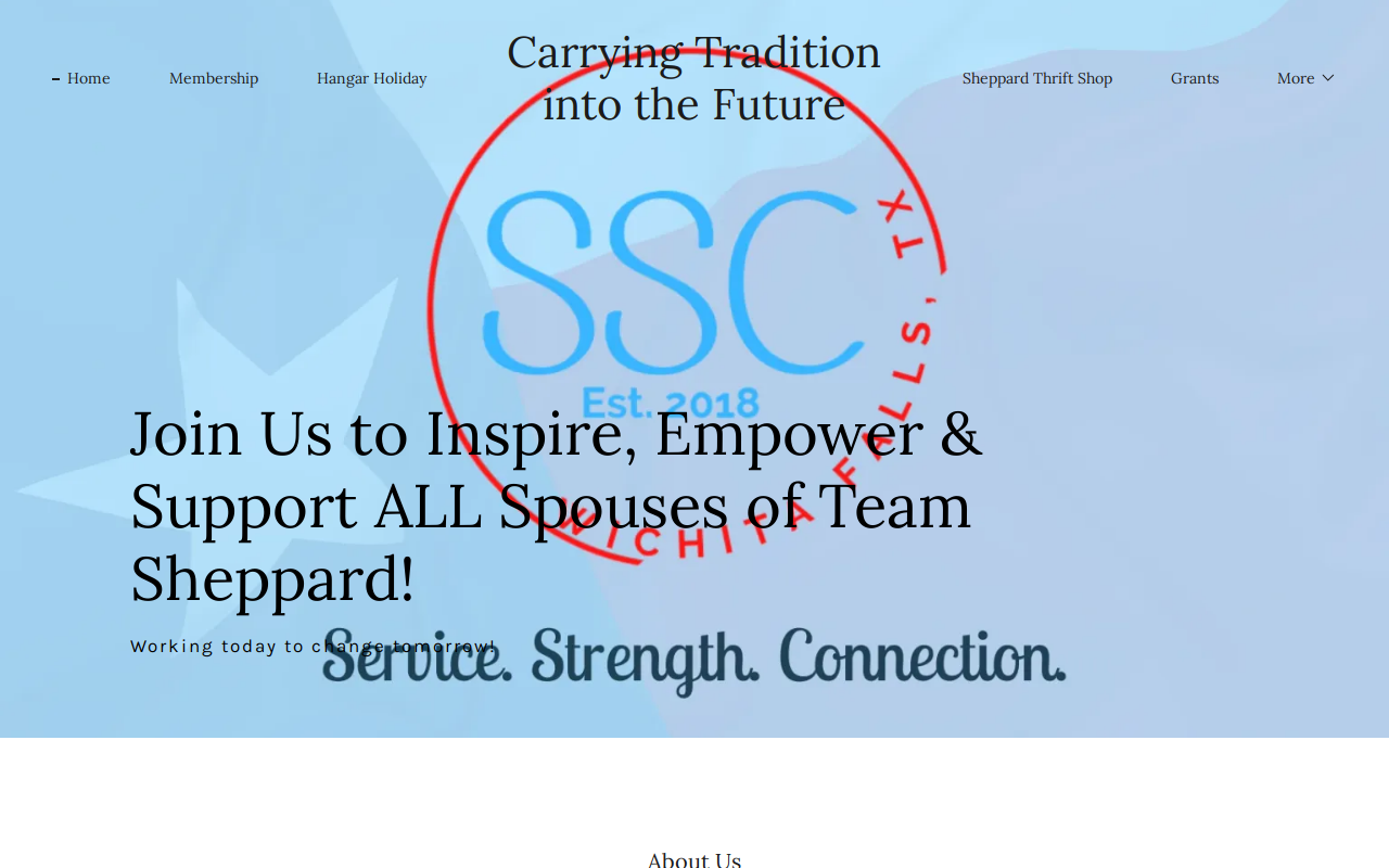 Sheppard AFB Thrift Shop website preview