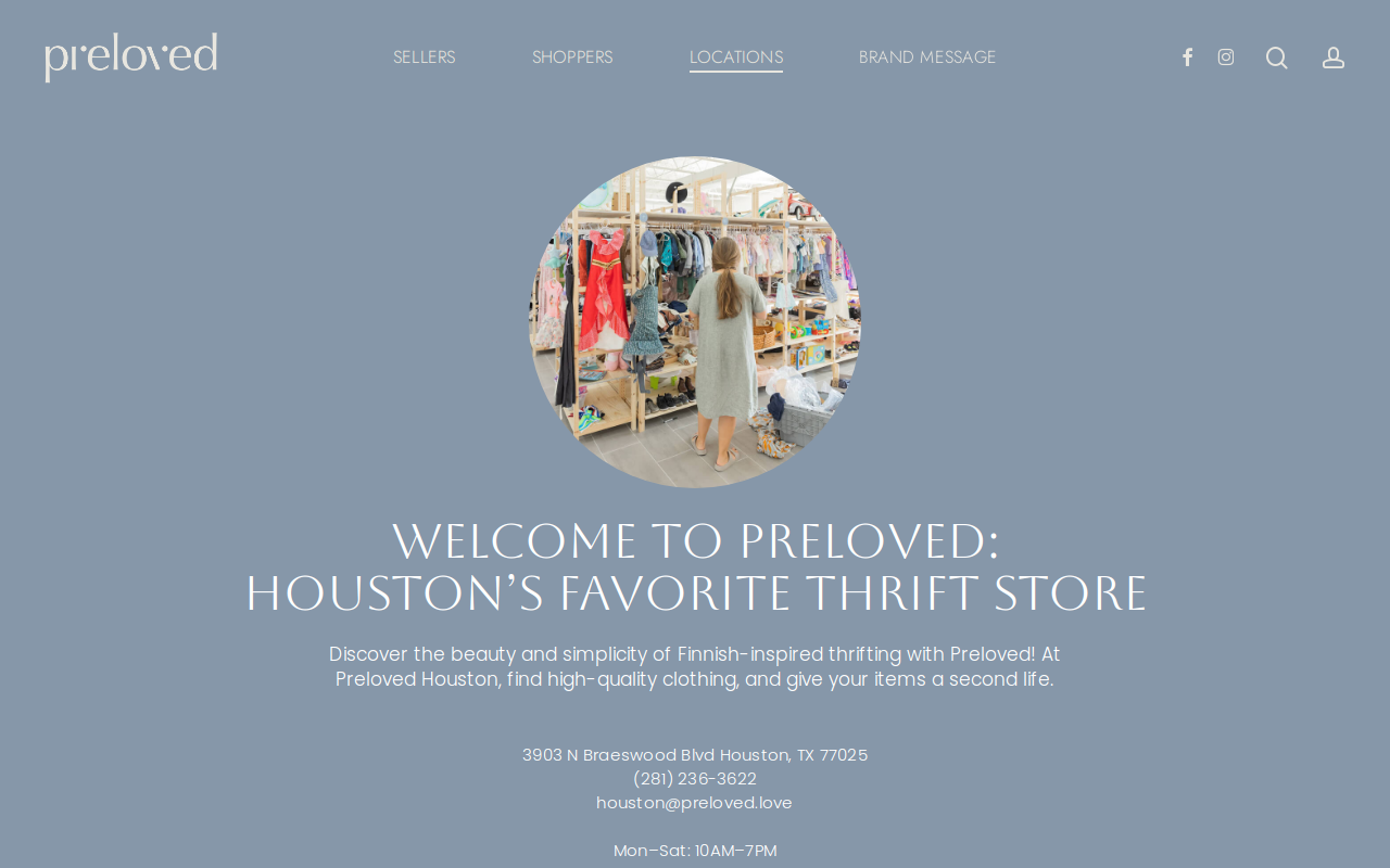 Preloved Houston website preview