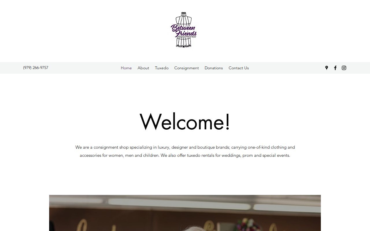 Between Friends website preview
