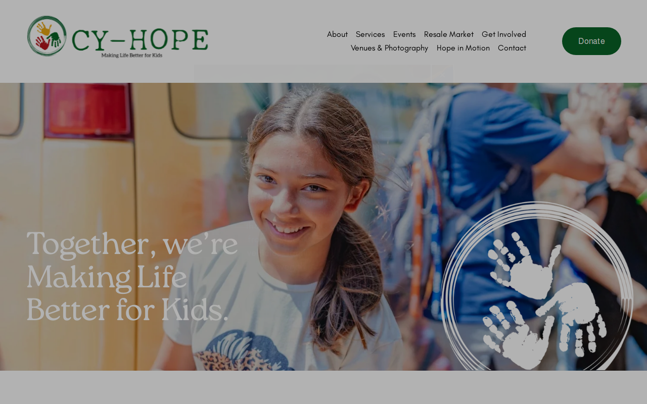 The Hope Chest Resale Market benefiting Cy-Hope - Katy website preview