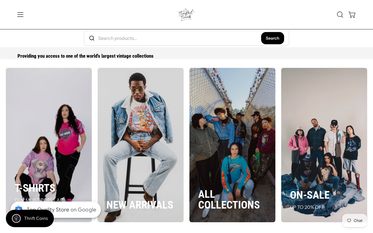 Thrifted Threads website preview
