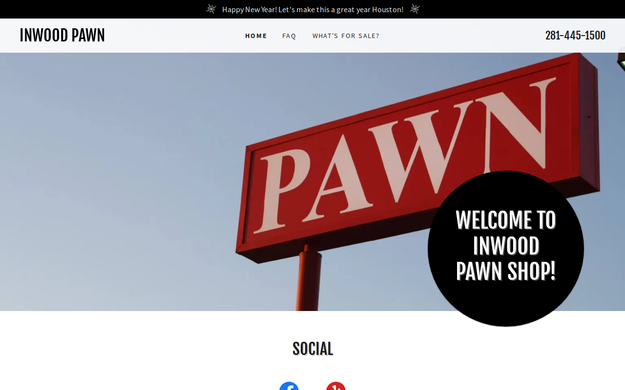 Inwood Pawn website preview