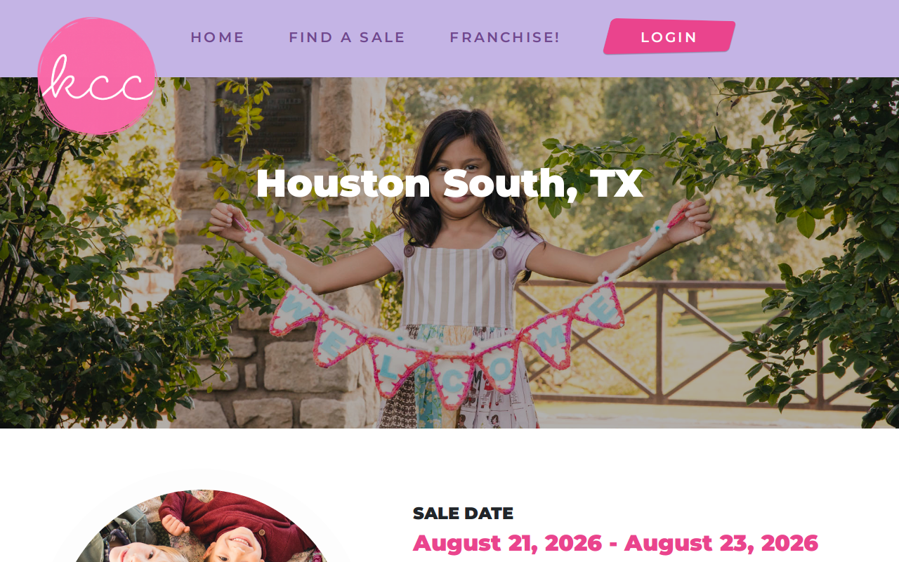 Kid's Closet Connection - Houston South website preview