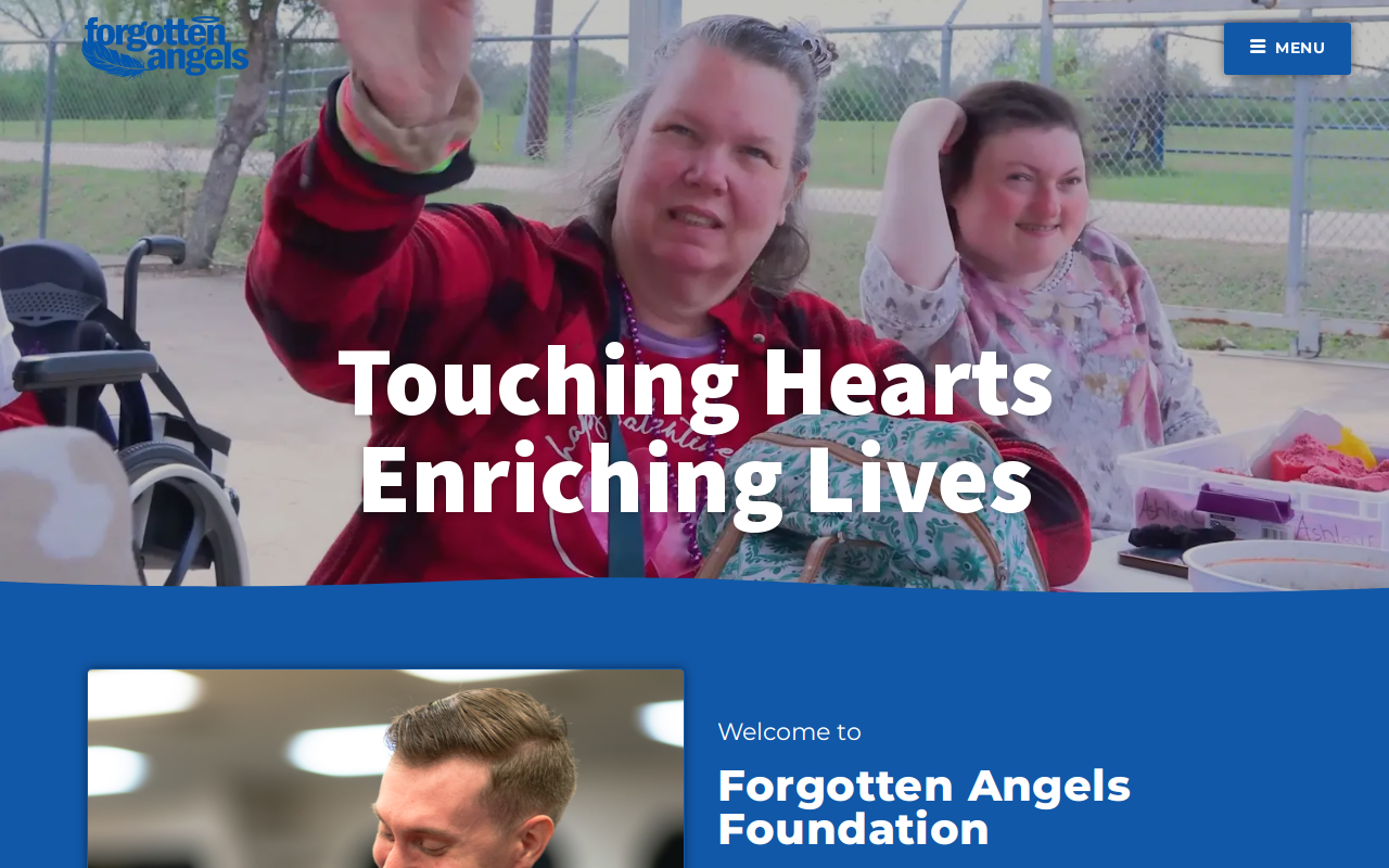 Forgotten Angels Resale Shop website preview