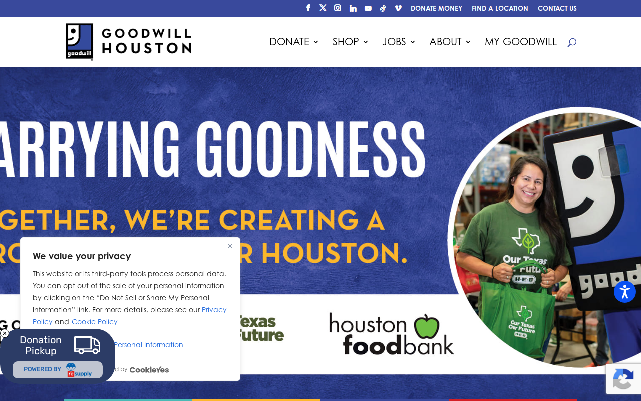 Goodwill Thrift Store - Fuqua Sabo website preview