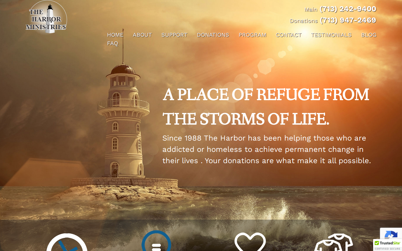Harbor Ministries Thrift Store website preview