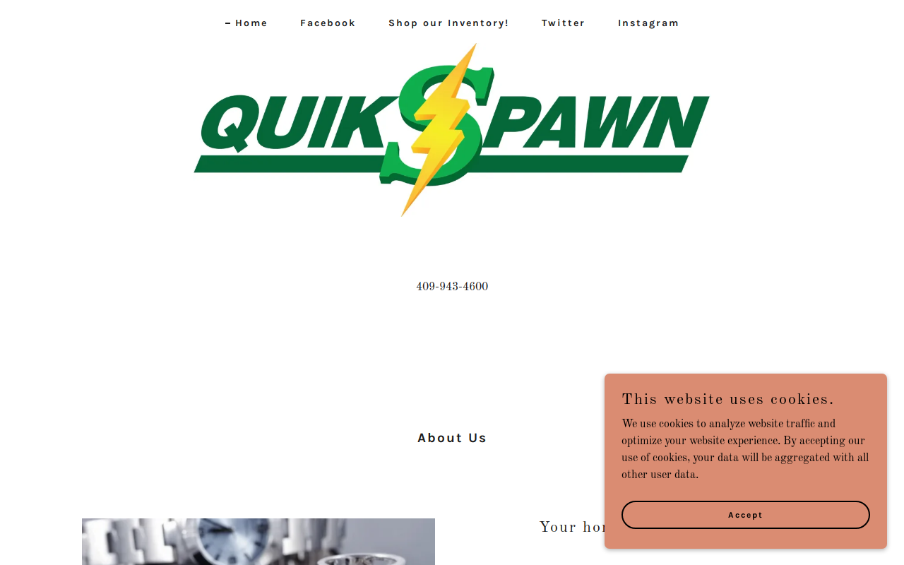 Quik Pawn website preview