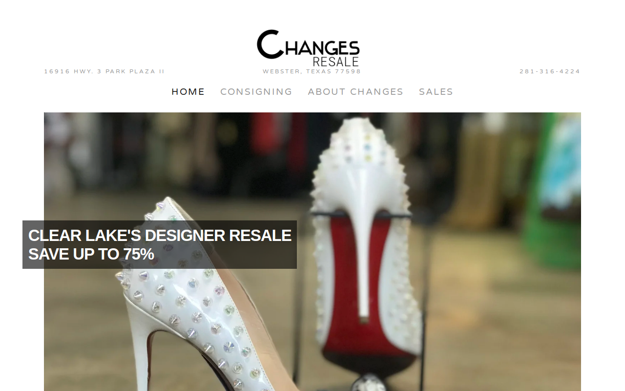 Changes Resale website preview