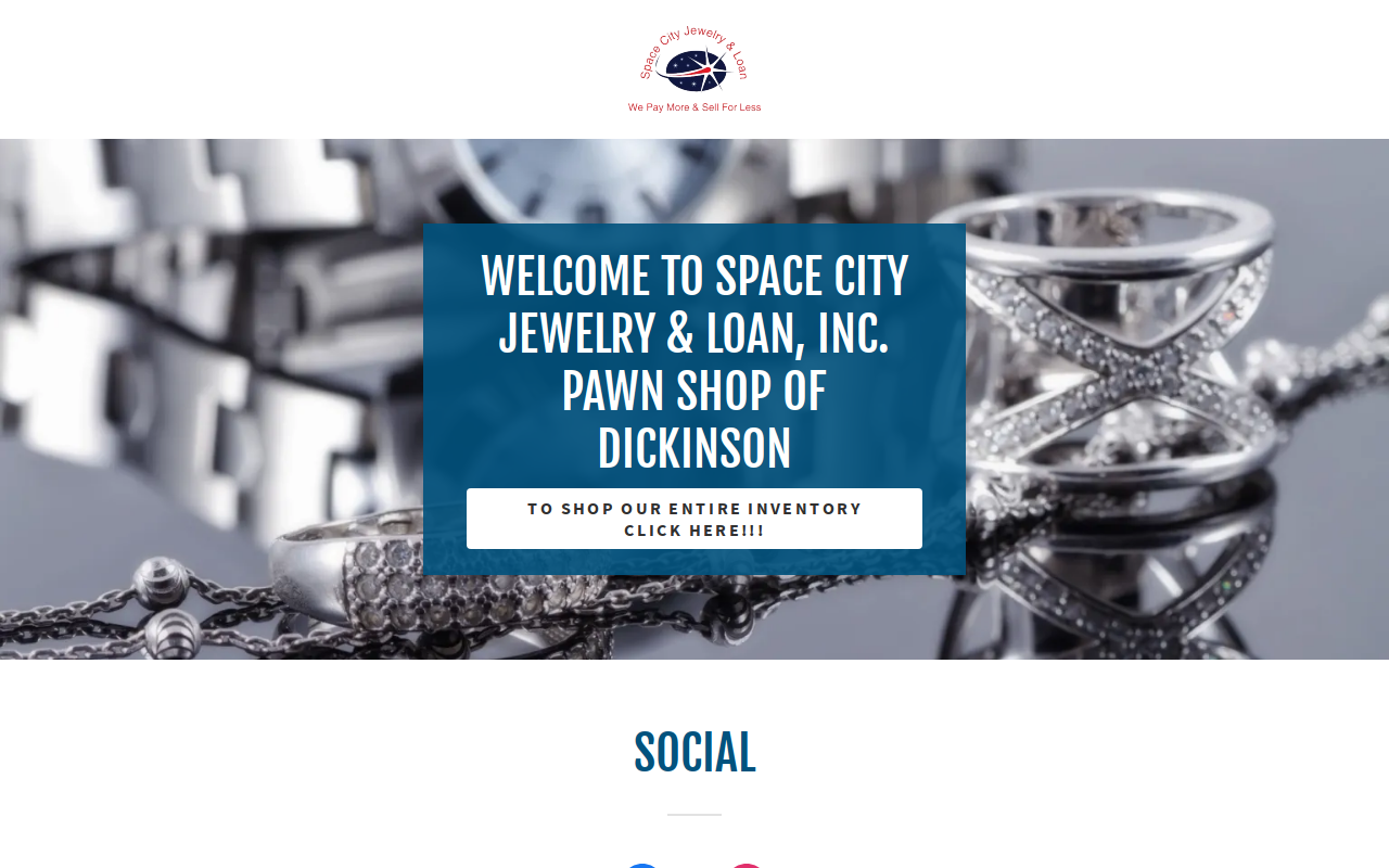 Space City Jewelry & Loan website preview
