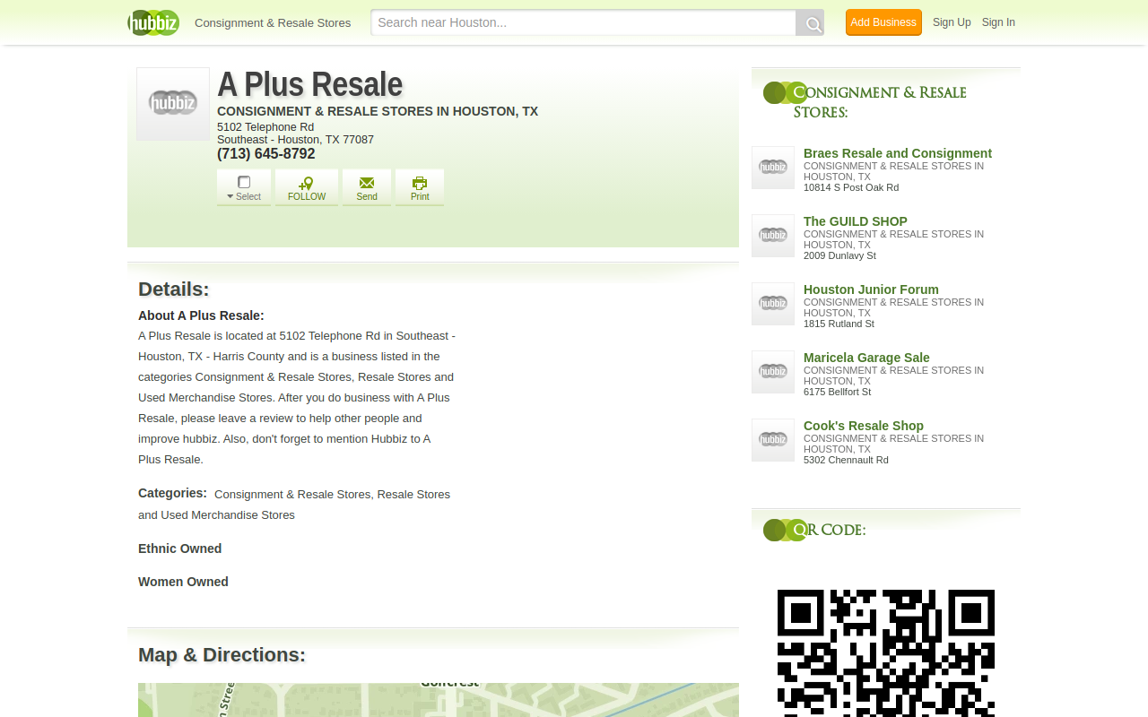 A Plus Resale website preview