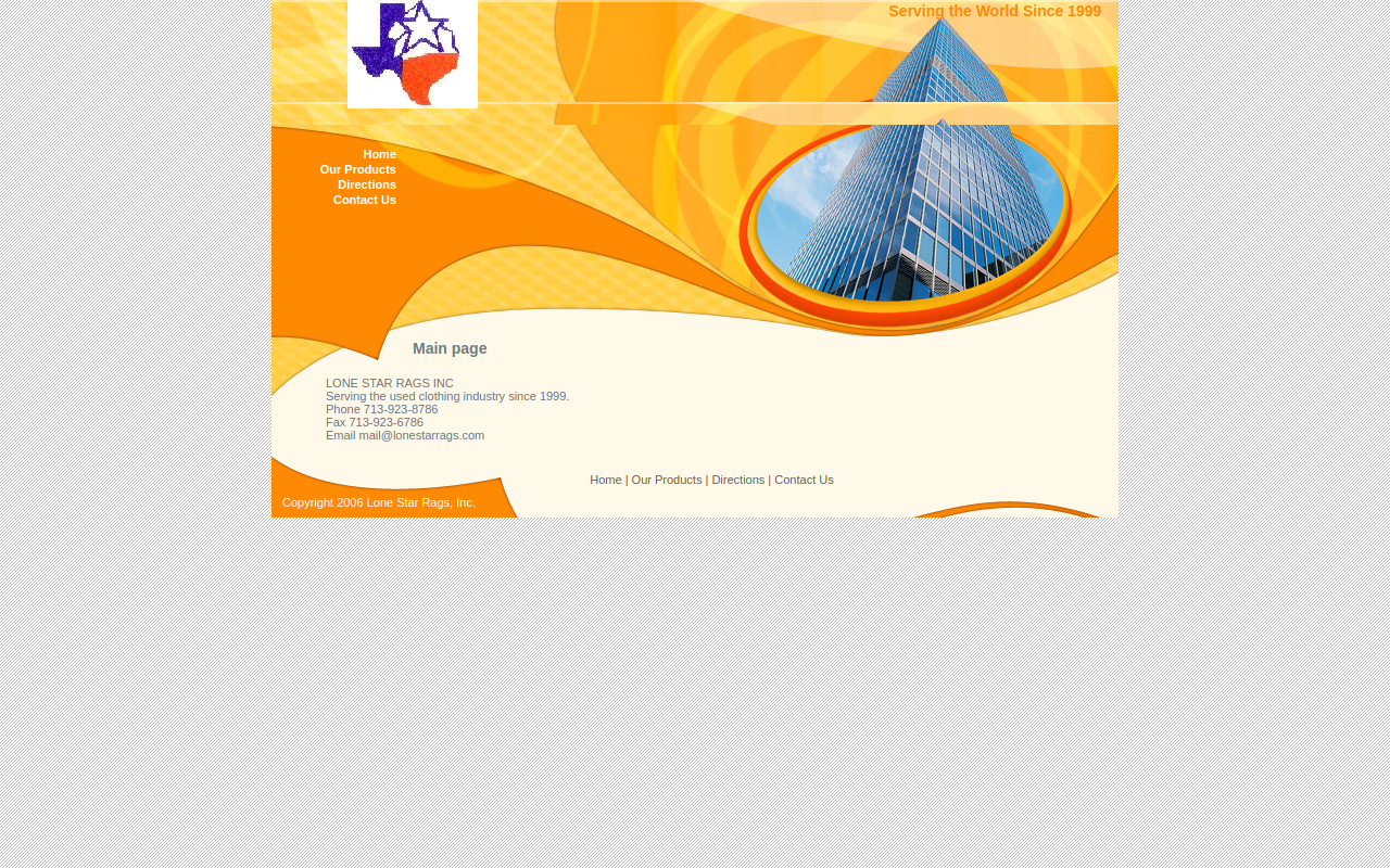 Lone Star Rags website preview