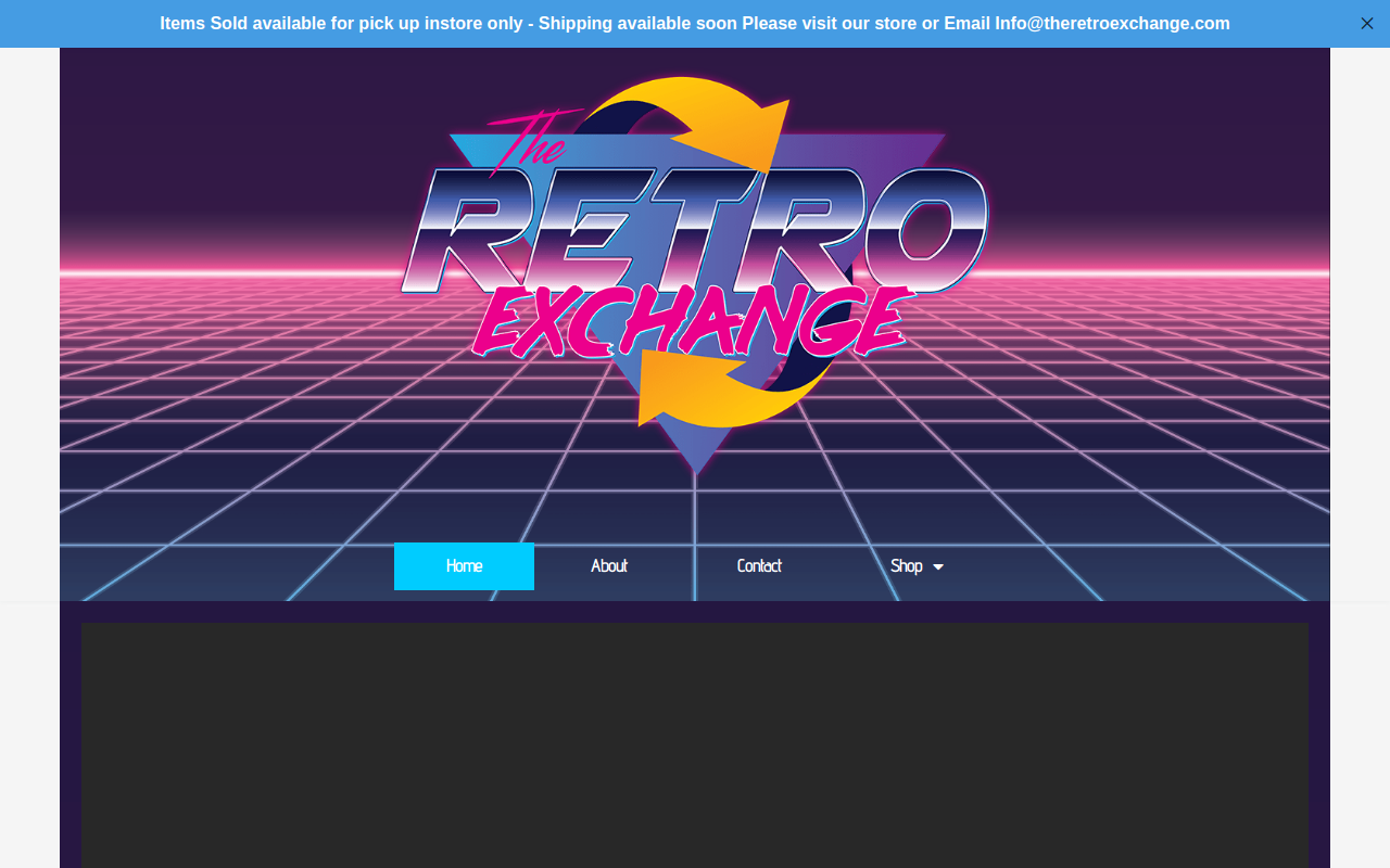 The Retro Exchange website preview