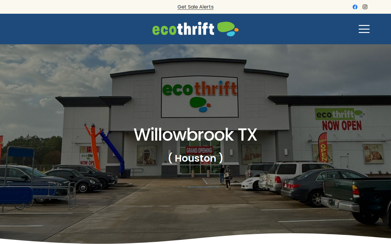 Eco Thrift Willowbrook website preview