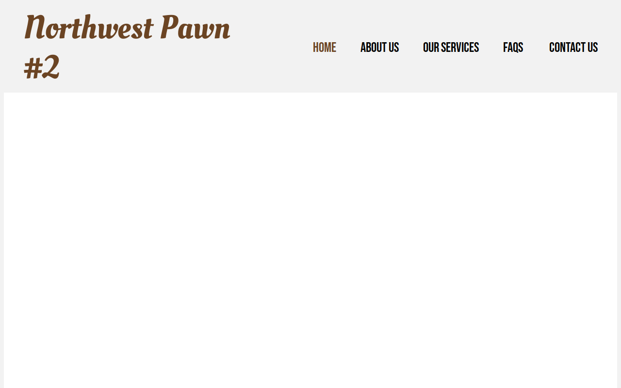 Northwest Pawn and Jewelry website preview