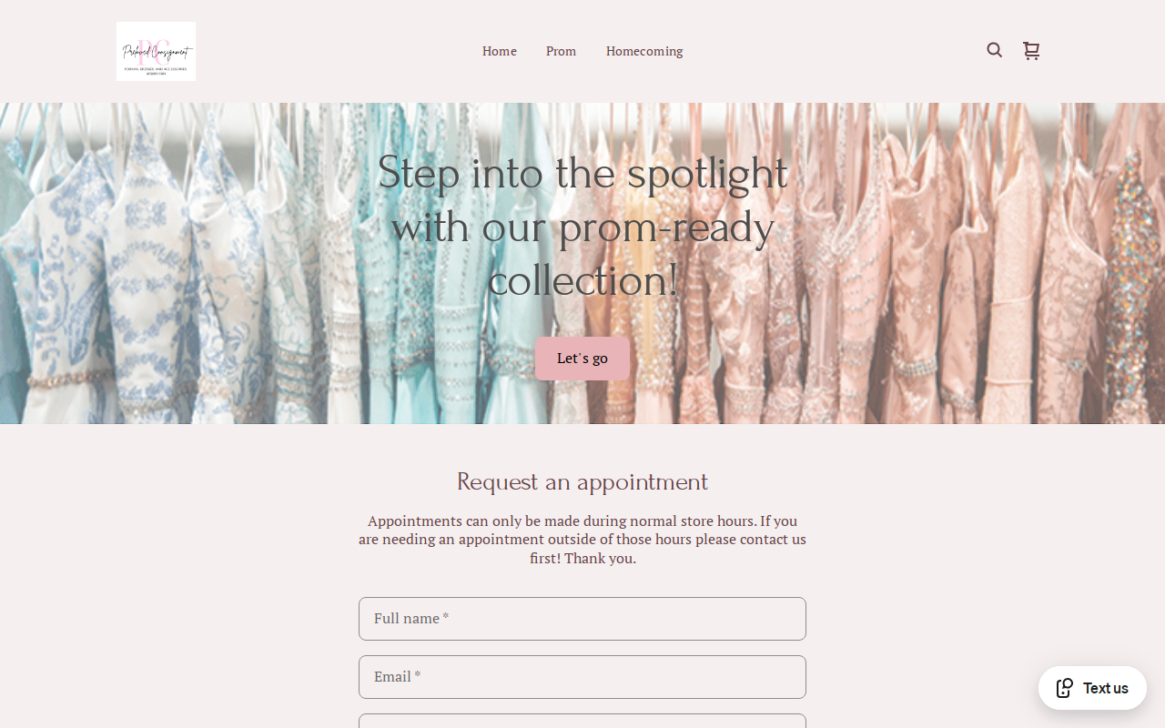 Preloved Consignment website preview