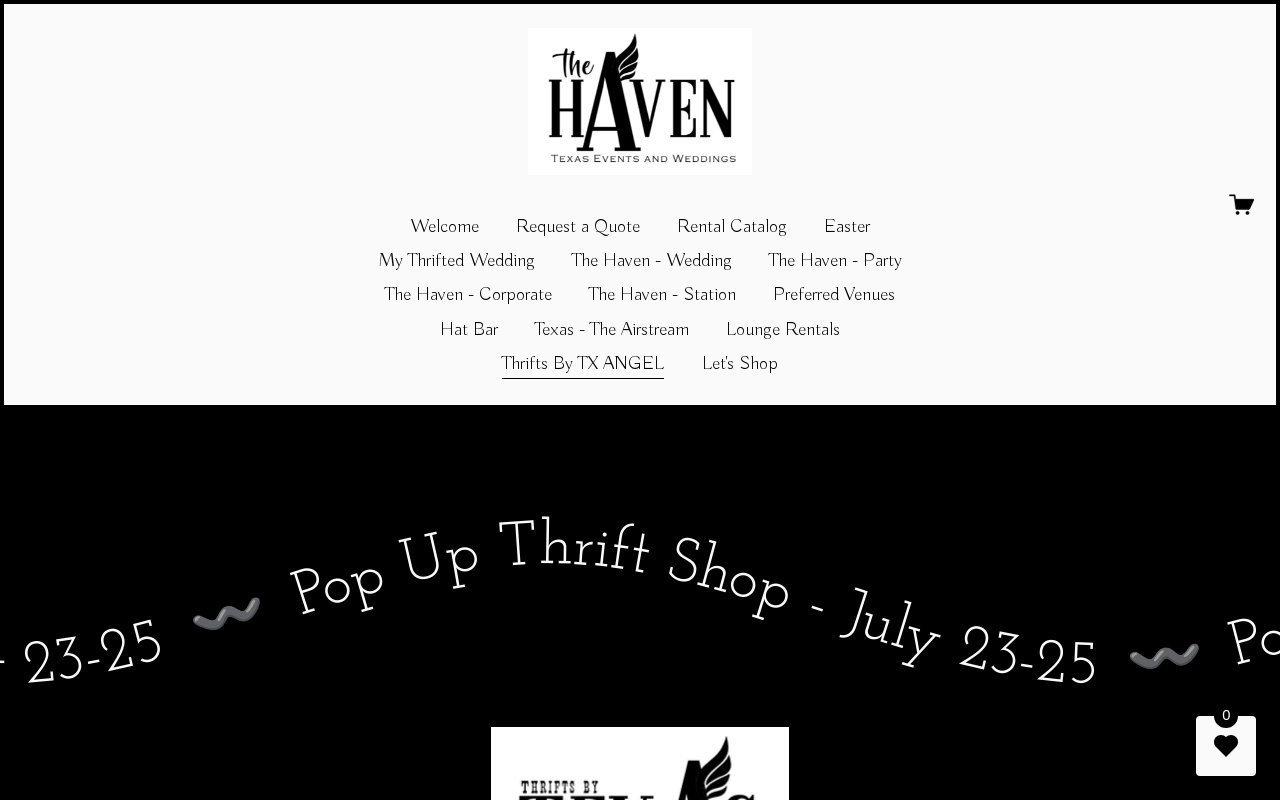 Thrifts by TX Angel website preview