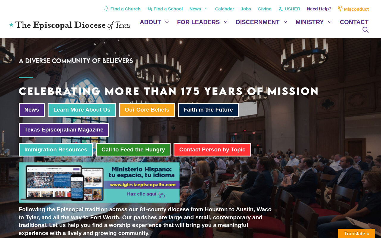Treasure House of St Mark's website preview