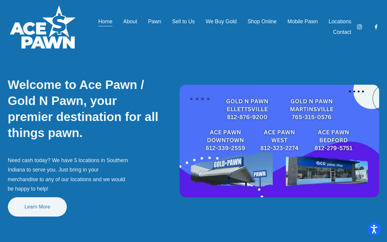 Ace Pawn website preview