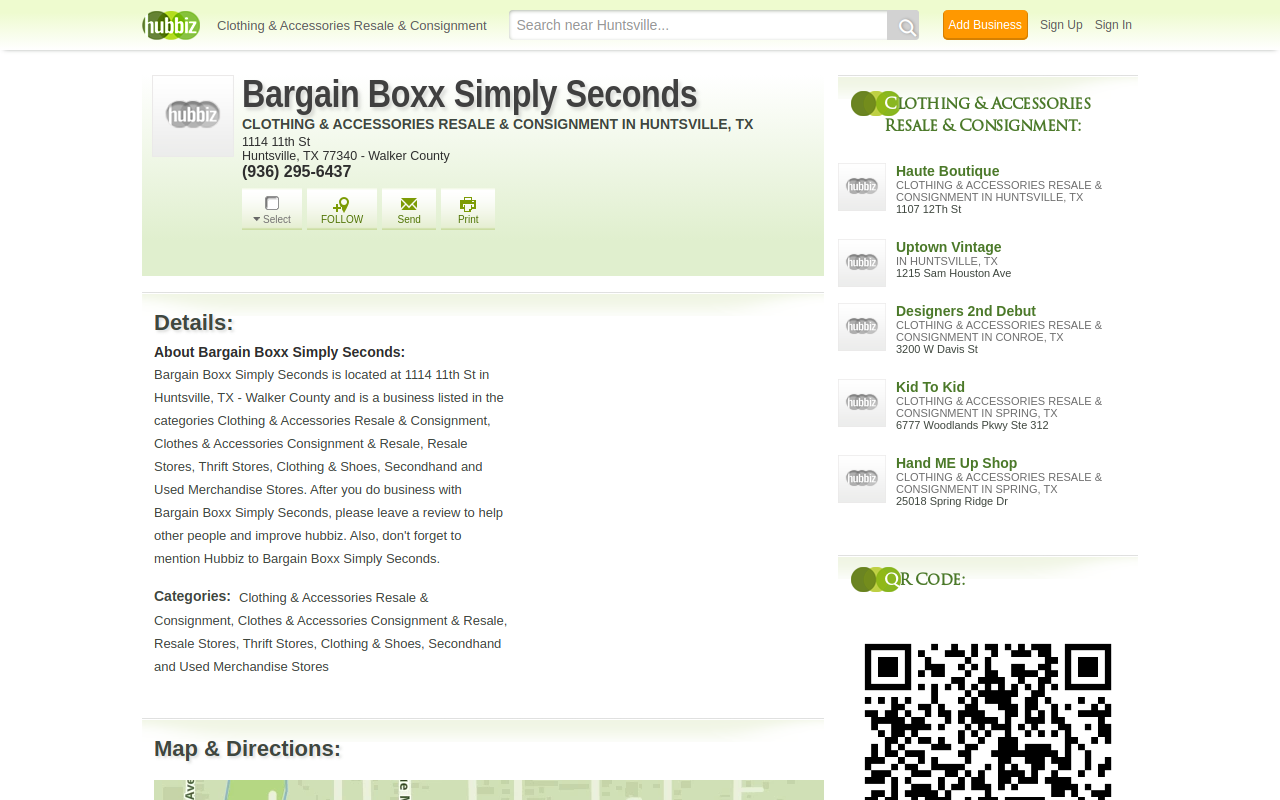 Simply Seconds website preview