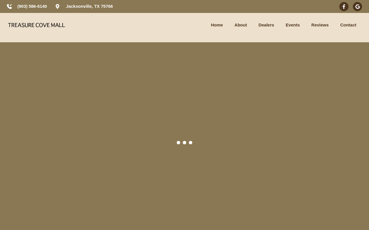 Treasure Cove Mall website preview