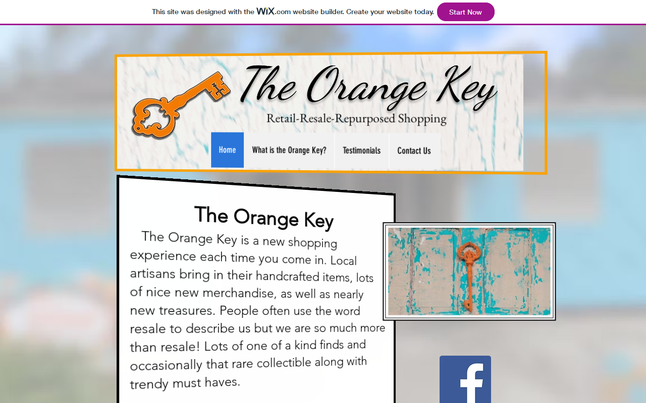 The Orange Key website preview