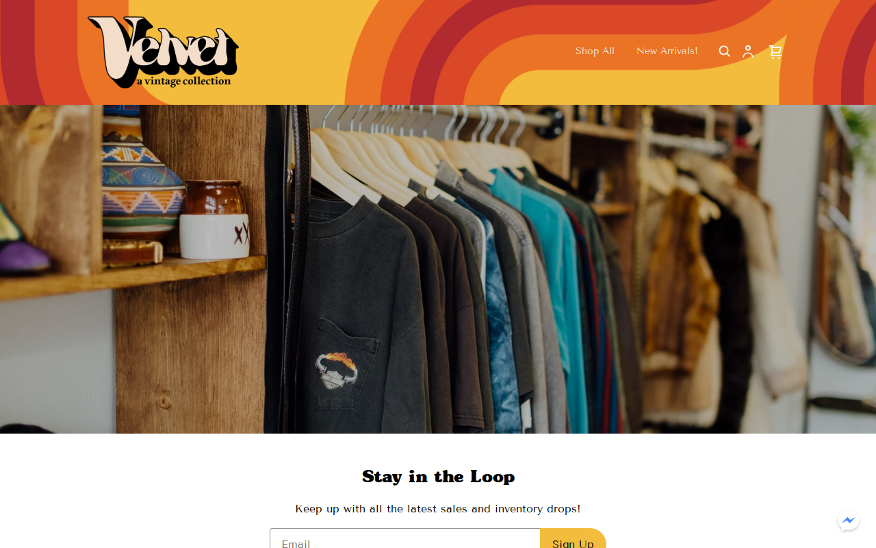 Velvet website preview