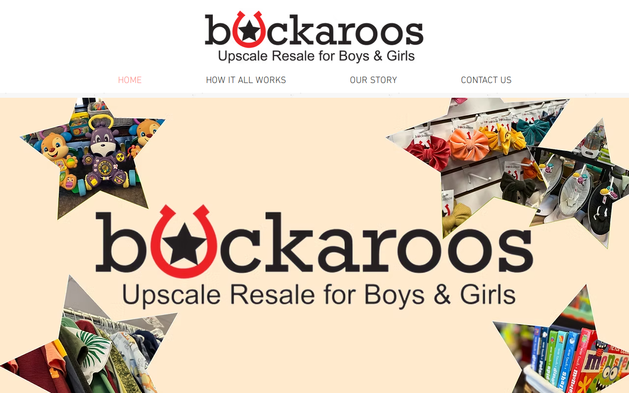 Buckaroos Upscale Resale website preview