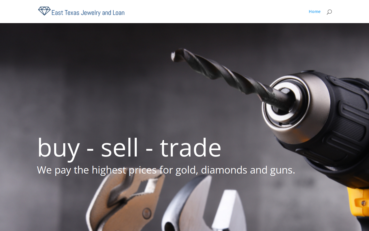 East Texas Jewelry & Loan website preview