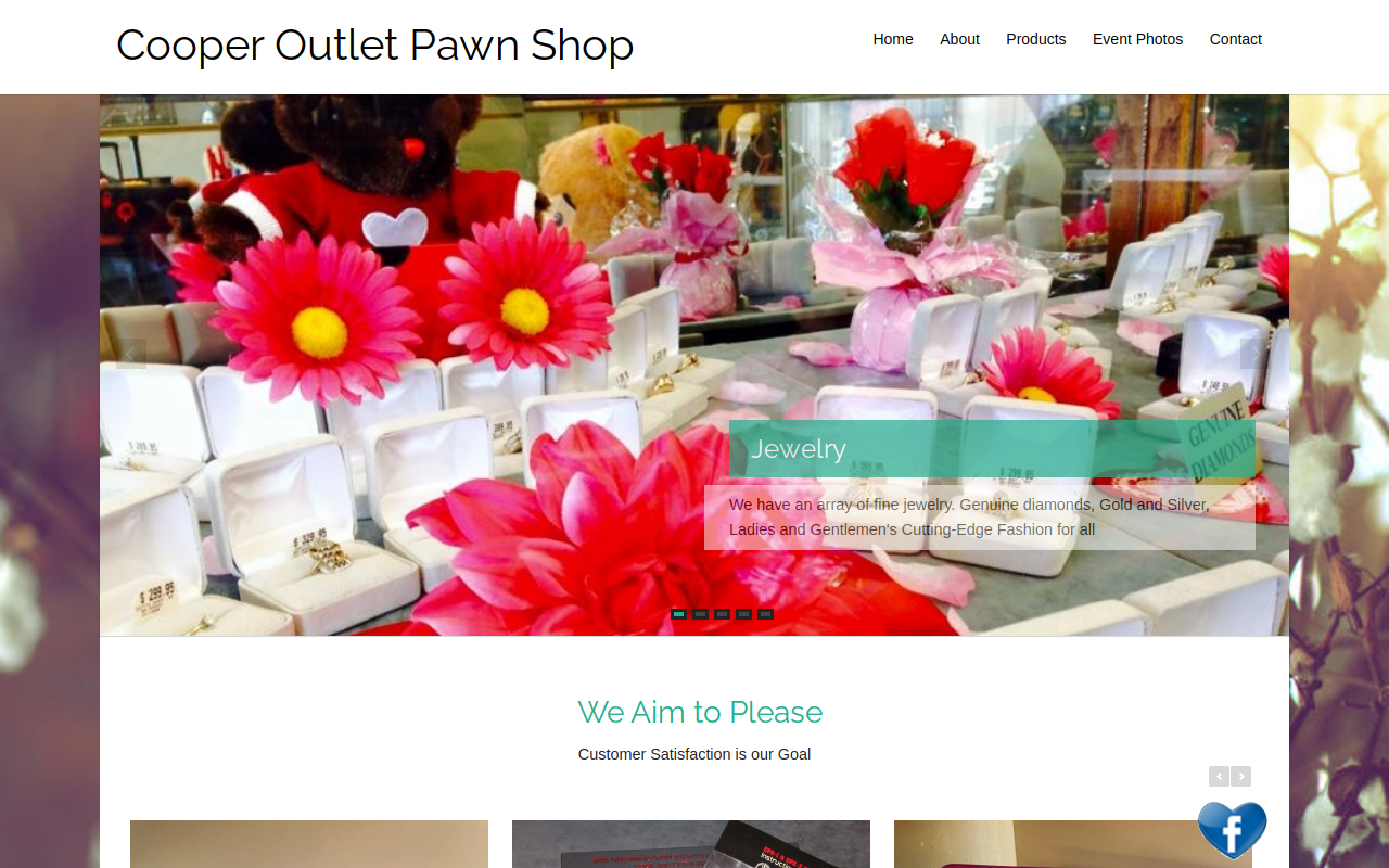Cooper Outlet website preview