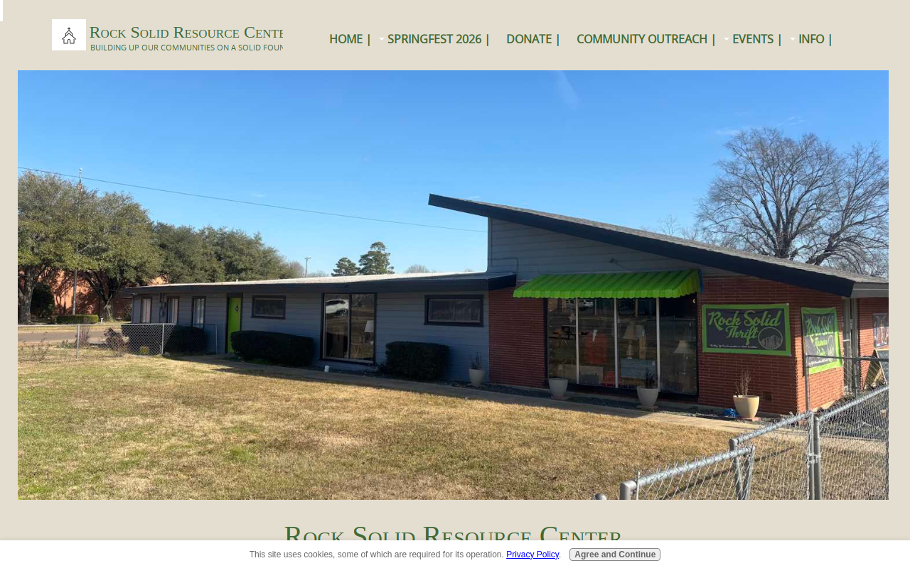 Rock Solid Resource Center & Thrift Store website preview