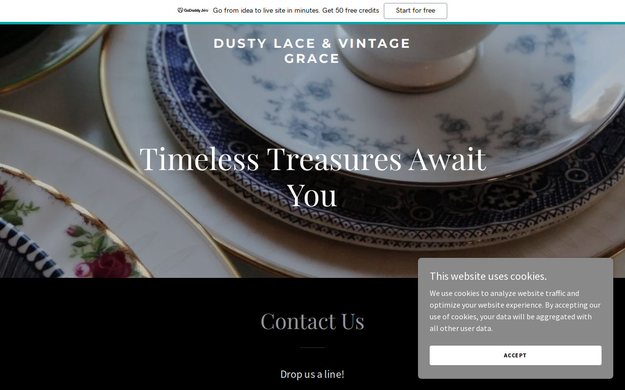 Deep Roots Vintage & Antique website preview