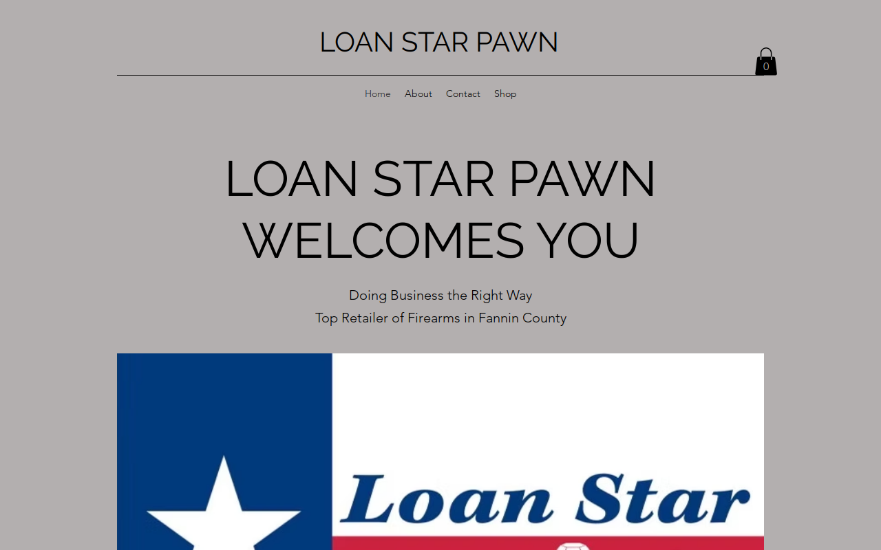 Loan Star Pawn website preview