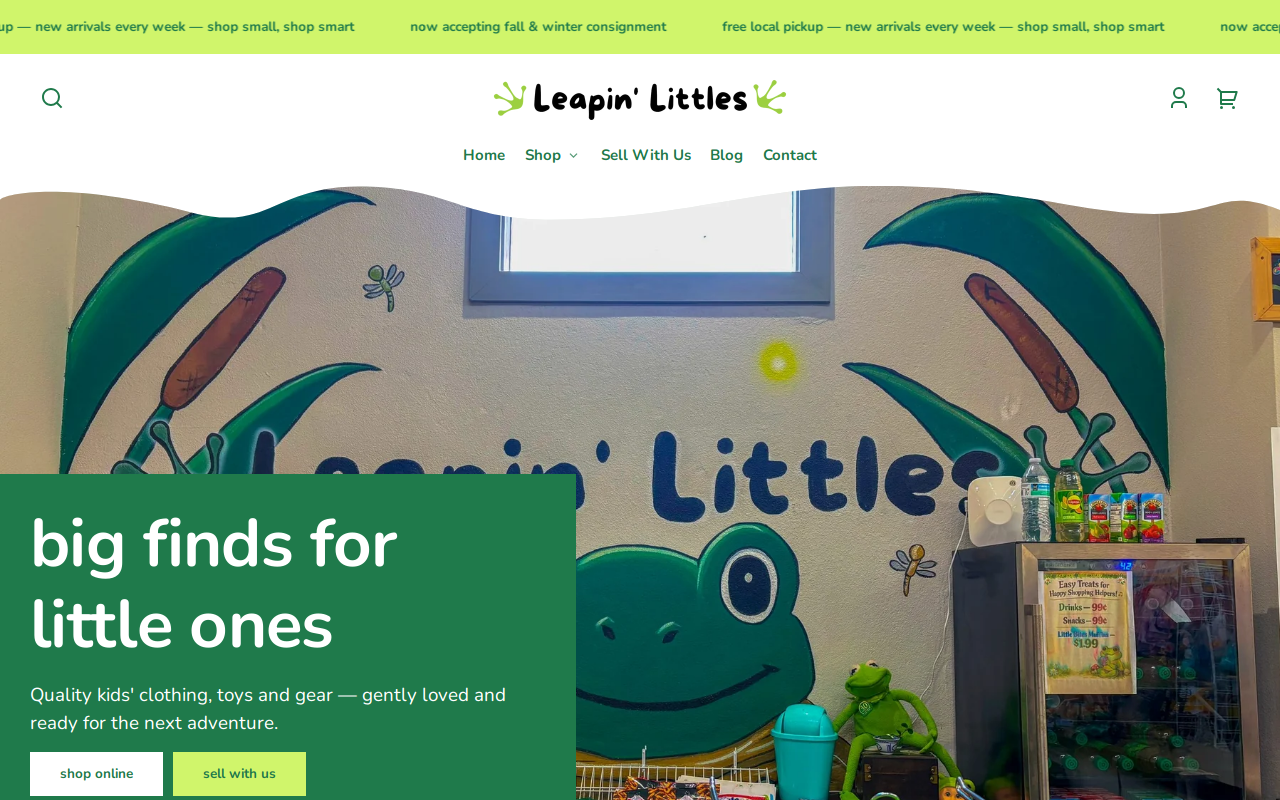 Leapin' Littles website preview