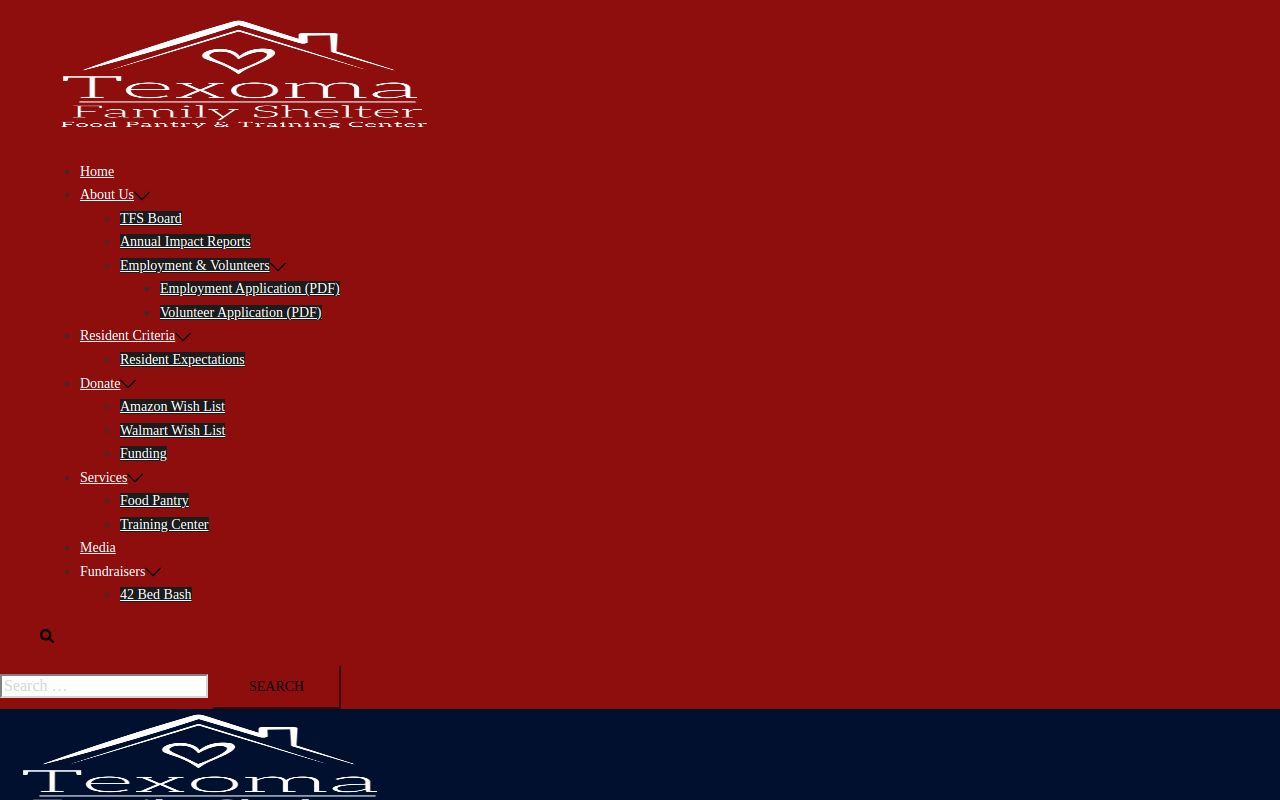 Texoma Family Thrift website preview
